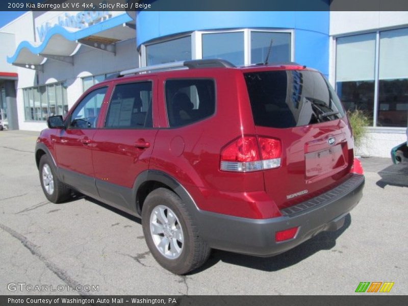 Spicy Red / Beige 2009 Kia Borrego LX V6 4x4