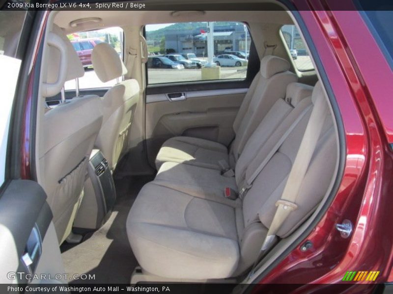 Rear Seat of 2009 Borrego LX V6 4x4