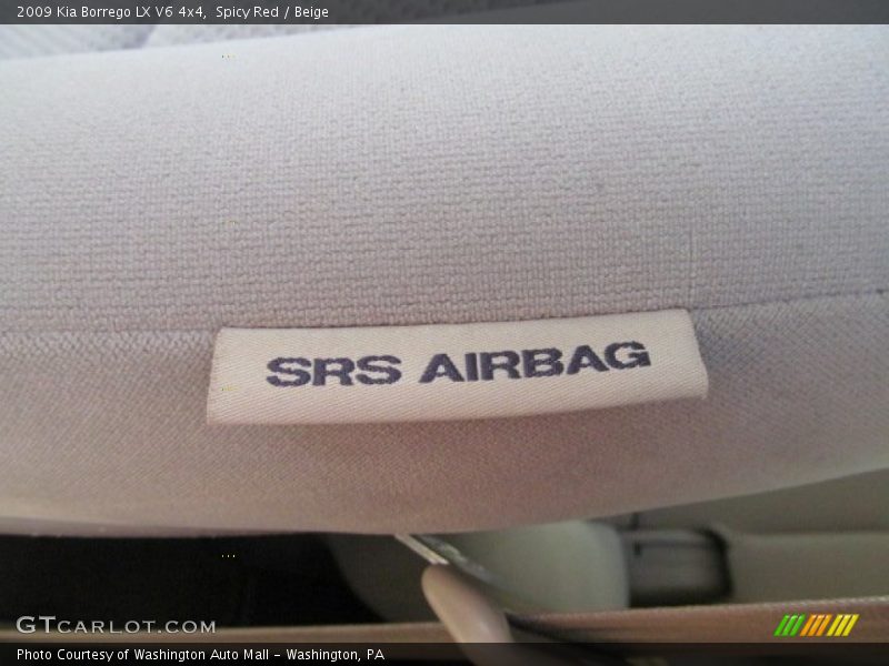 Spicy Red / Beige 2009 Kia Borrego LX V6 4x4
