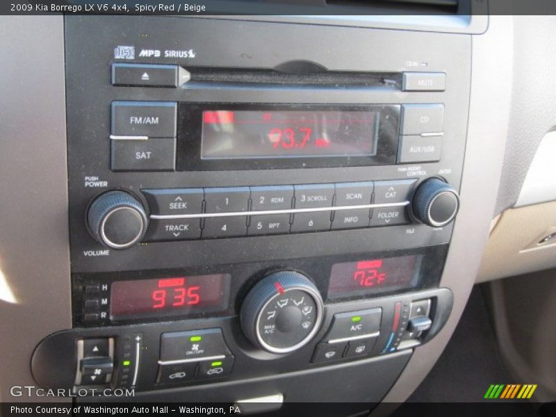 Controls of 2009 Borrego LX V6 4x4