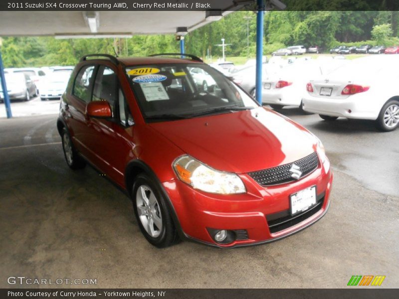 Cherry Red Metallic / Black 2011 Suzuki SX4 Crossover Touring AWD