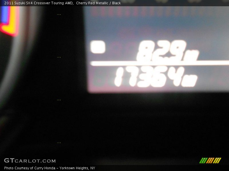 Cherry Red Metallic / Black 2011 Suzuki SX4 Crossover Touring AWD