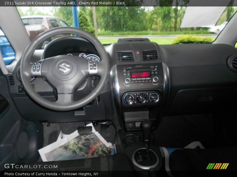 Cherry Red Metallic / Black 2011 Suzuki SX4 Crossover Touring AWD