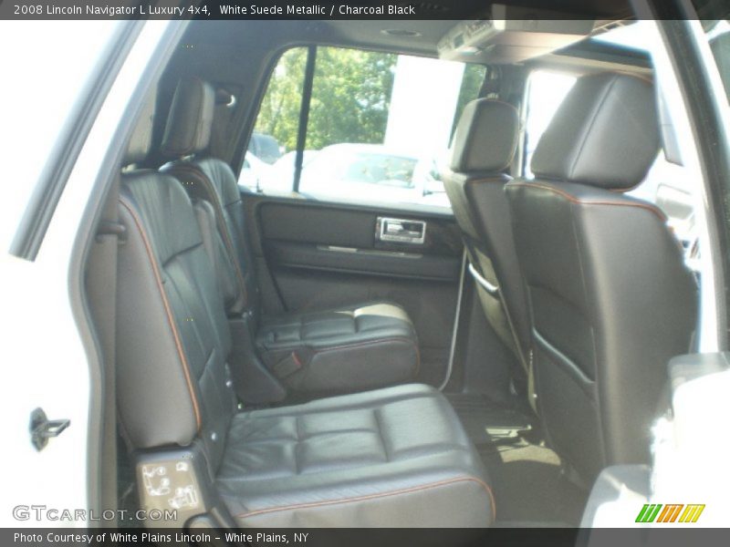White Suede Metallic / Charcoal Black 2008 Lincoln Navigator L Luxury 4x4