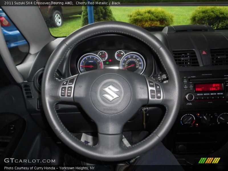 Cherry Red Metallic / Black 2011 Suzuki SX4 Crossover Touring AWD