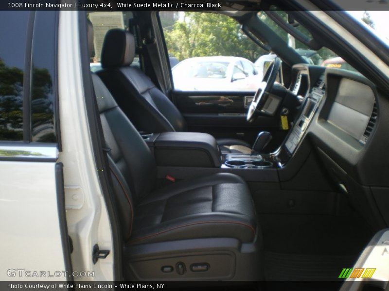 White Suede Metallic / Charcoal Black 2008 Lincoln Navigator L Luxury 4x4