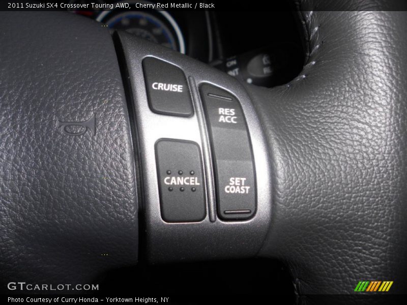 Cherry Red Metallic / Black 2011 Suzuki SX4 Crossover Touring AWD