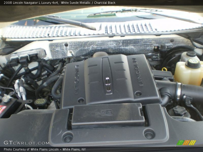 White Suede Metallic / Charcoal Black 2008 Lincoln Navigator L Luxury 4x4