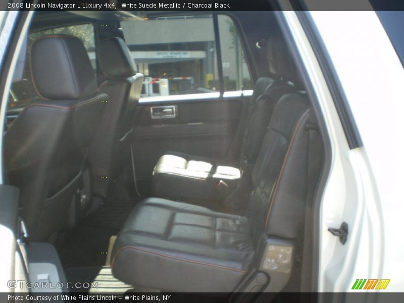 White Suede Metallic / Charcoal Black 2008 Lincoln Navigator L Luxury 4x4