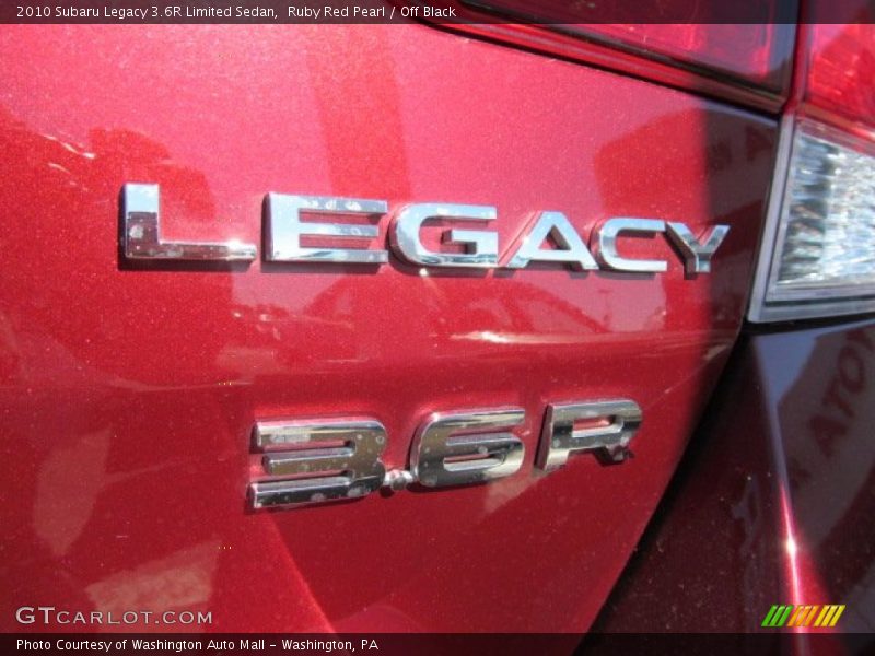 Ruby Red Pearl / Off Black 2010 Subaru Legacy 3.6R Limited Sedan