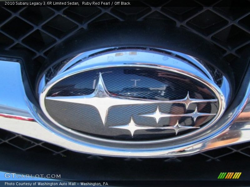 Ruby Red Pearl / Off Black 2010 Subaru Legacy 3.6R Limited Sedan