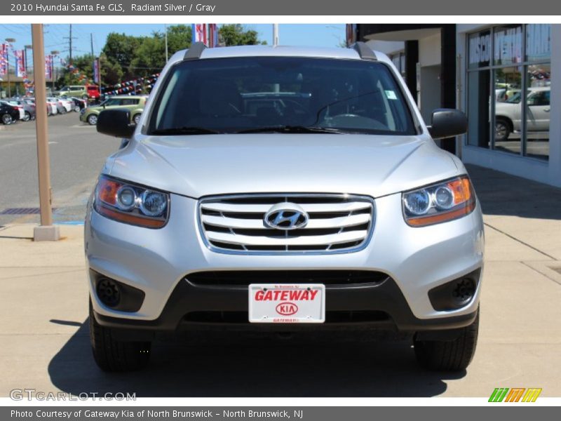 Radiant Silver / Gray 2010 Hyundai Santa Fe GLS