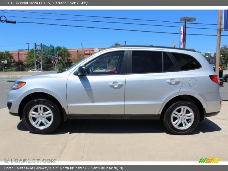 Radiant Silver / Gray 2010 Hyundai Santa Fe GLS