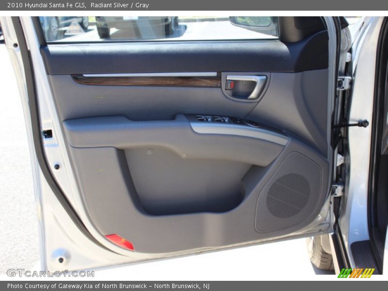 Radiant Silver / Gray 2010 Hyundai Santa Fe GLS