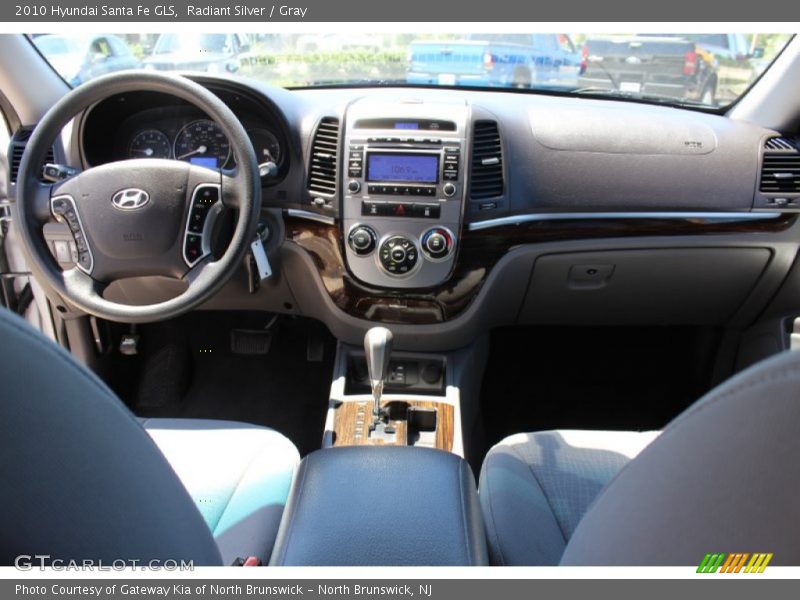 Radiant Silver / Gray 2010 Hyundai Santa Fe GLS