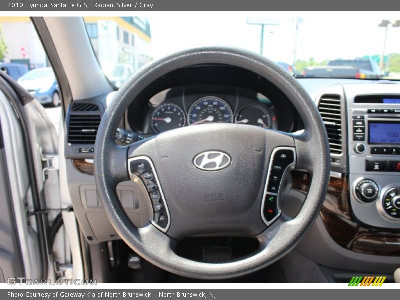 Radiant Silver / Gray 2010 Hyundai Santa Fe GLS