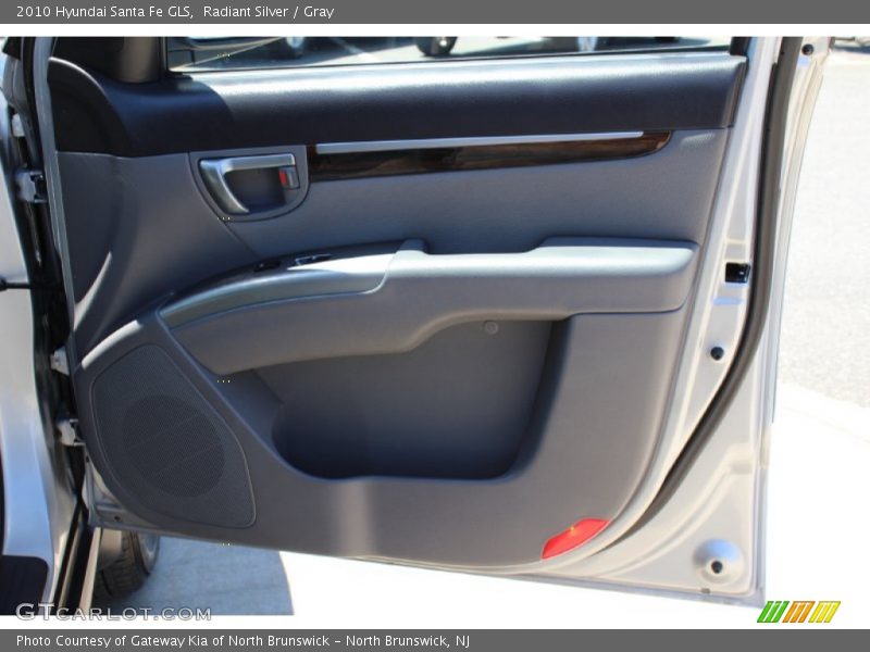 Radiant Silver / Gray 2010 Hyundai Santa Fe GLS