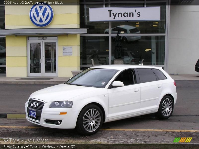 Arctic White / Black 2006 Audi A3 2.0T