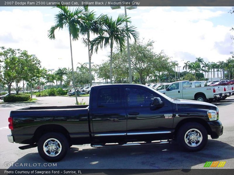 Brilliant Black / Medium Slate Gray 2007 Dodge Ram 2500 Laramie Quad Cab