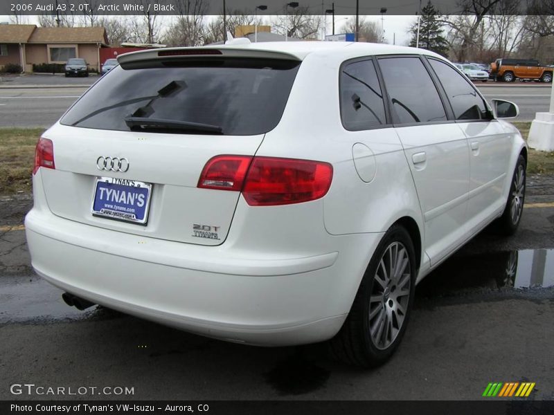 Arctic White / Black 2006 Audi A3 2.0T