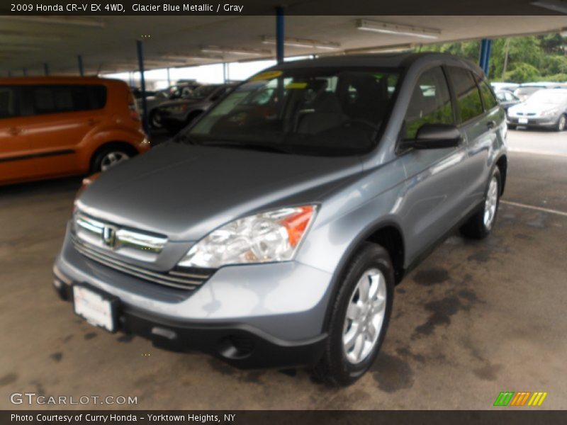 Glacier Blue Metallic / Gray 2009 Honda CR-V EX 4WD