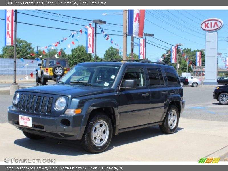 Steel Blue Metallic / Dark Slate Gray 2008 Jeep Patriot Sport