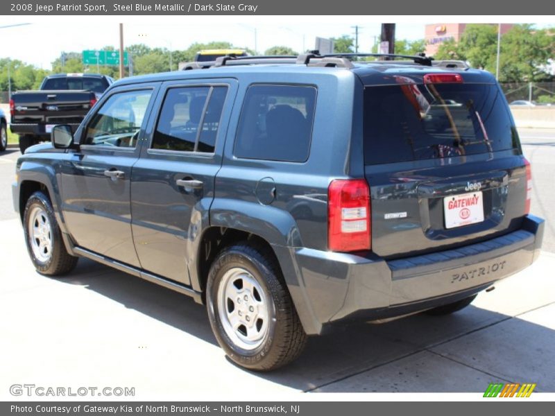 Steel Blue Metallic / Dark Slate Gray 2008 Jeep Patriot Sport