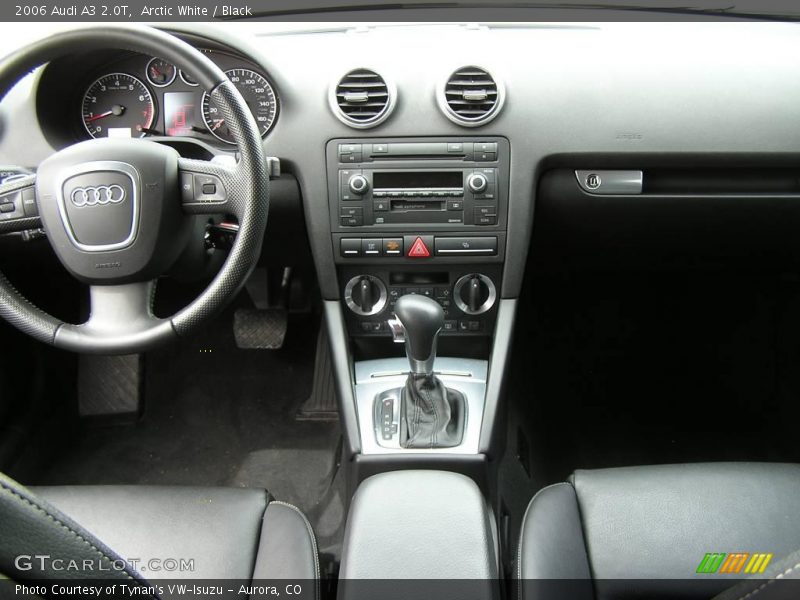 Arctic White / Black 2006 Audi A3 2.0T