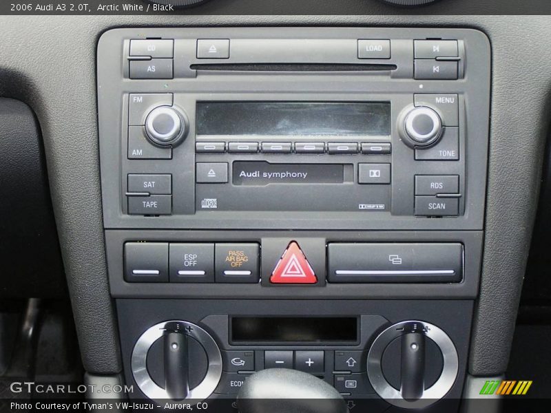 Arctic White / Black 2006 Audi A3 2.0T