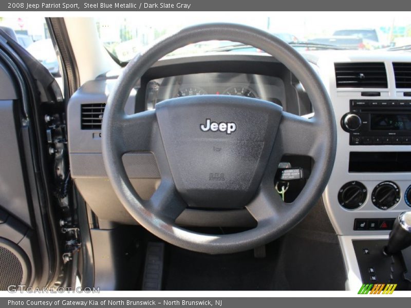 Steel Blue Metallic / Dark Slate Gray 2008 Jeep Patriot Sport