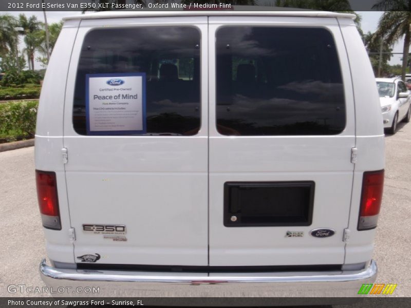 Oxford White / Medium Flint 2012 Ford E Series Van E350 XLT Passenger