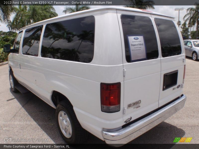 Oxford White / Medium Flint 2012 Ford E Series Van E350 XLT Passenger