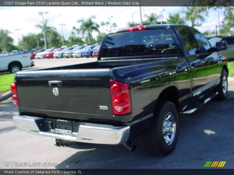 Brilliant Black / Medium Slate Gray 2007 Dodge Ram 2500 Laramie Quad Cab