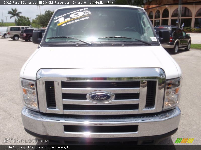 Oxford White / Medium Flint 2012 Ford E Series Van E350 XLT Passenger