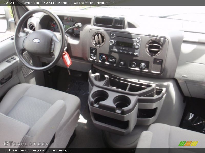 Oxford White / Medium Flint 2012 Ford E Series Van E350 XLT Passenger