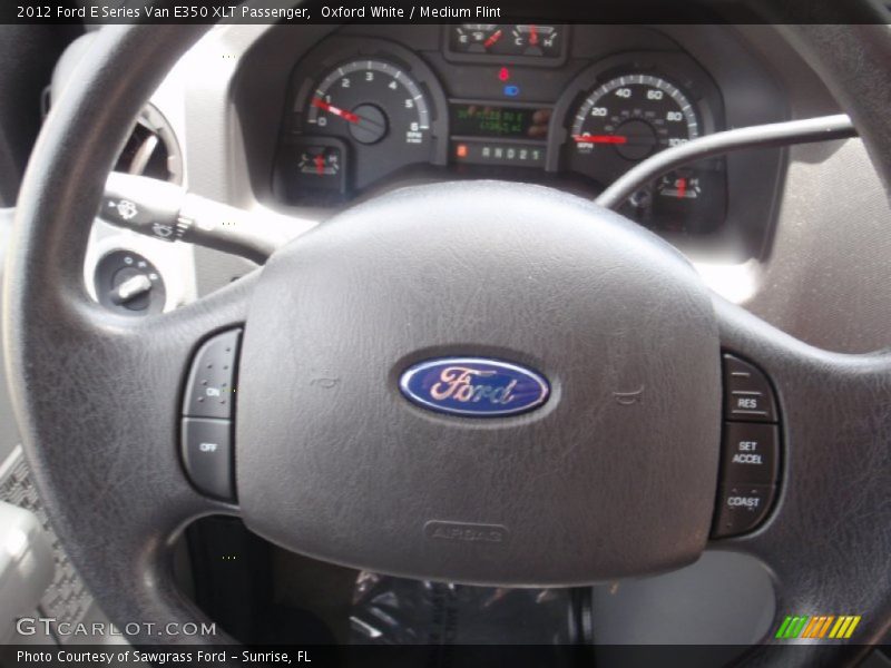Oxford White / Medium Flint 2012 Ford E Series Van E350 XLT Passenger