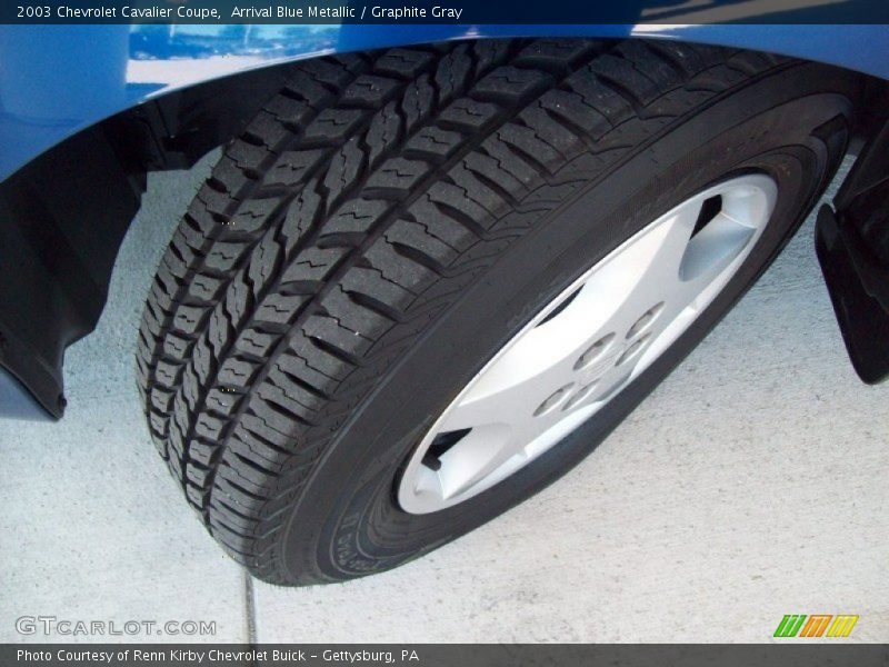 Arrival Blue Metallic / Graphite Gray 2003 Chevrolet Cavalier Coupe