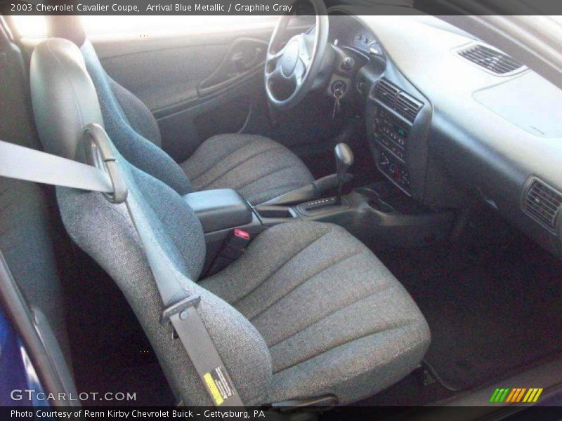 Arrival Blue Metallic / Graphite Gray 2003 Chevrolet Cavalier Coupe