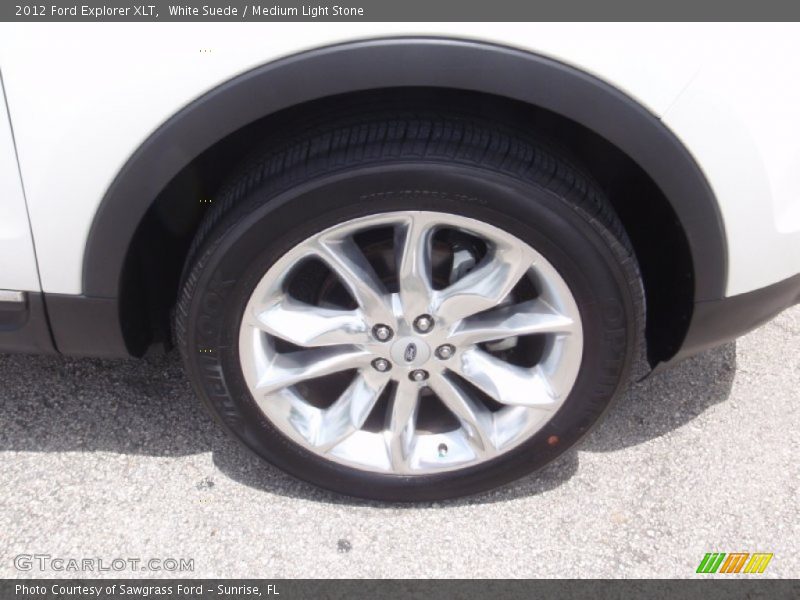 White Suede / Medium Light Stone 2012 Ford Explorer XLT