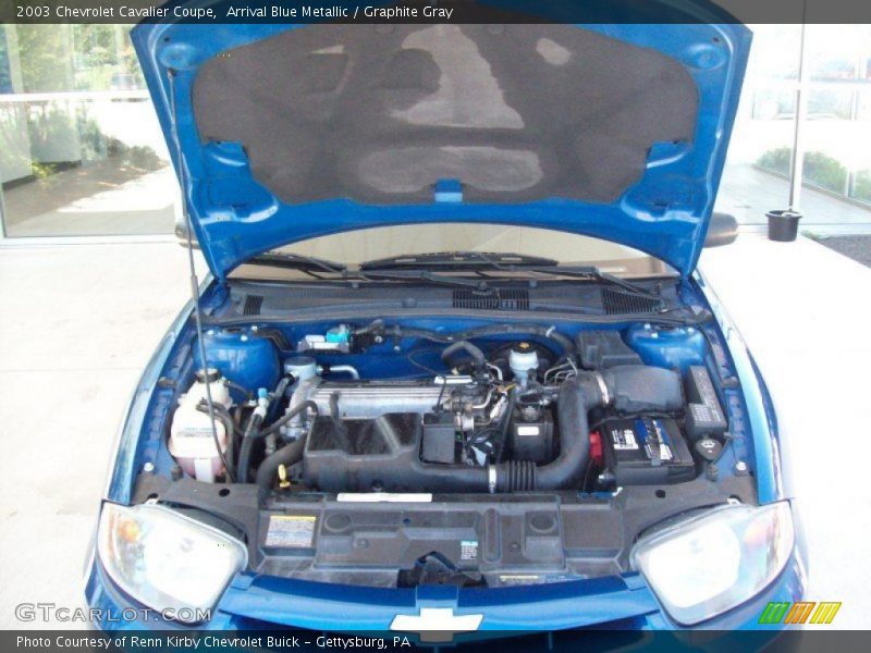 Arrival Blue Metallic / Graphite Gray 2003 Chevrolet Cavalier Coupe