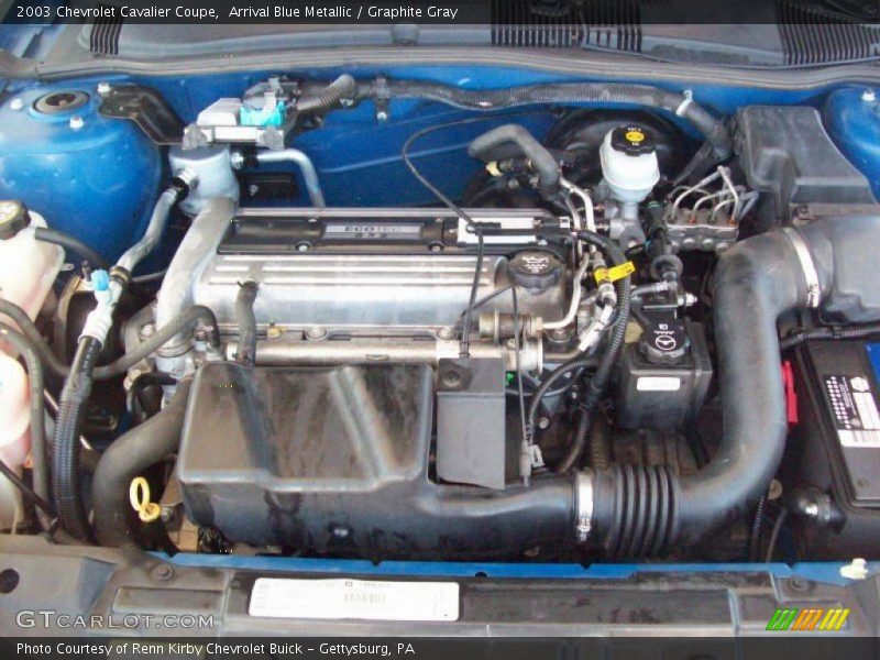 Arrival Blue Metallic / Graphite Gray 2003 Chevrolet Cavalier Coupe