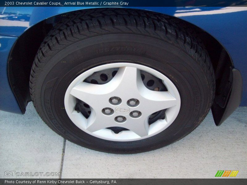 Arrival Blue Metallic / Graphite Gray 2003 Chevrolet Cavalier Coupe