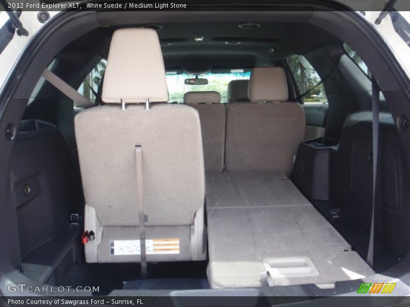 White Suede / Medium Light Stone 2012 Ford Explorer XLT