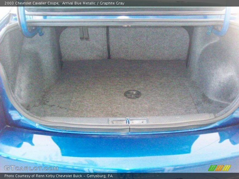 Arrival Blue Metallic / Graphite Gray 2003 Chevrolet Cavalier Coupe