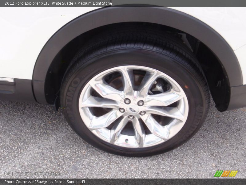 White Suede / Medium Light Stone 2012 Ford Explorer XLT