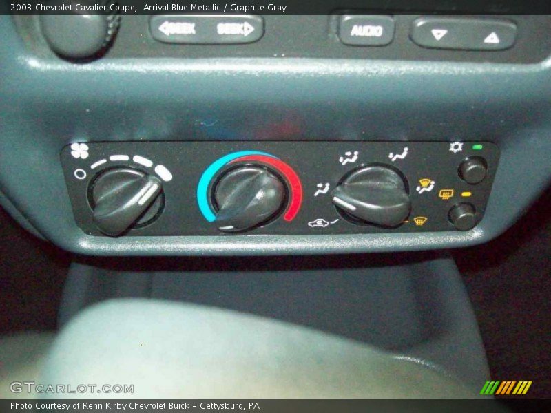 Arrival Blue Metallic / Graphite Gray 2003 Chevrolet Cavalier Coupe