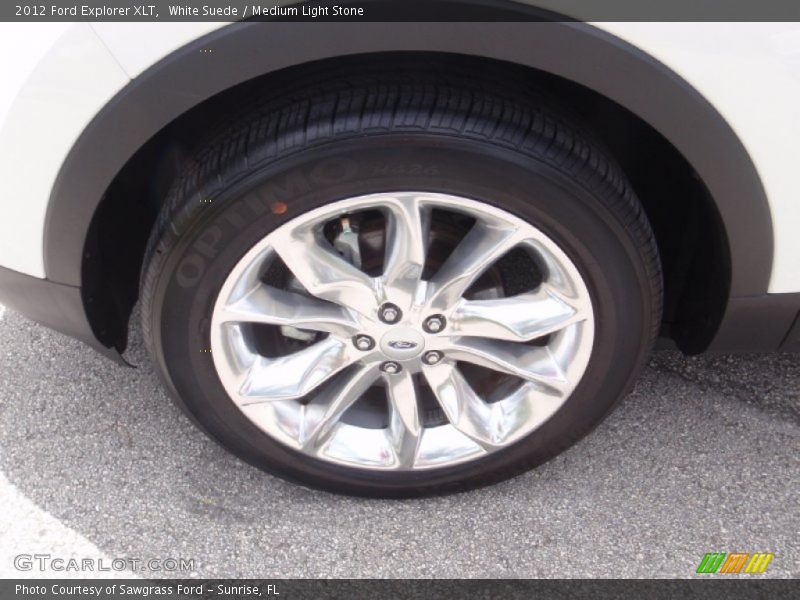 White Suede / Medium Light Stone 2012 Ford Explorer XLT