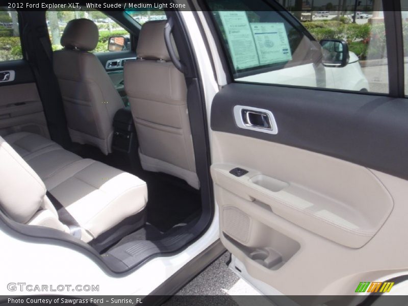 White Suede / Medium Light Stone 2012 Ford Explorer XLT