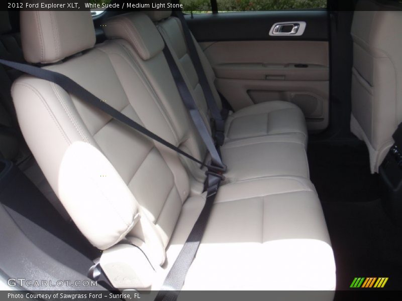 White Suede / Medium Light Stone 2012 Ford Explorer XLT