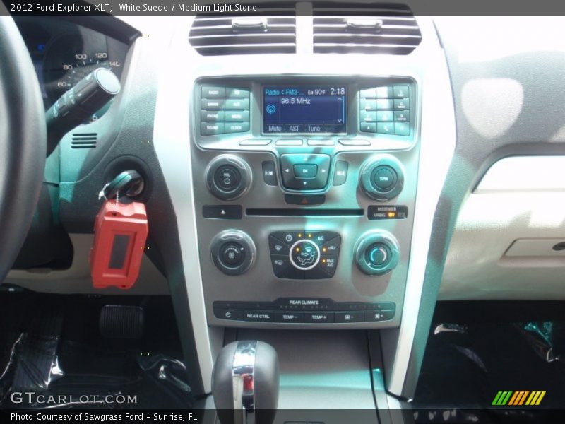 White Suede / Medium Light Stone 2012 Ford Explorer XLT